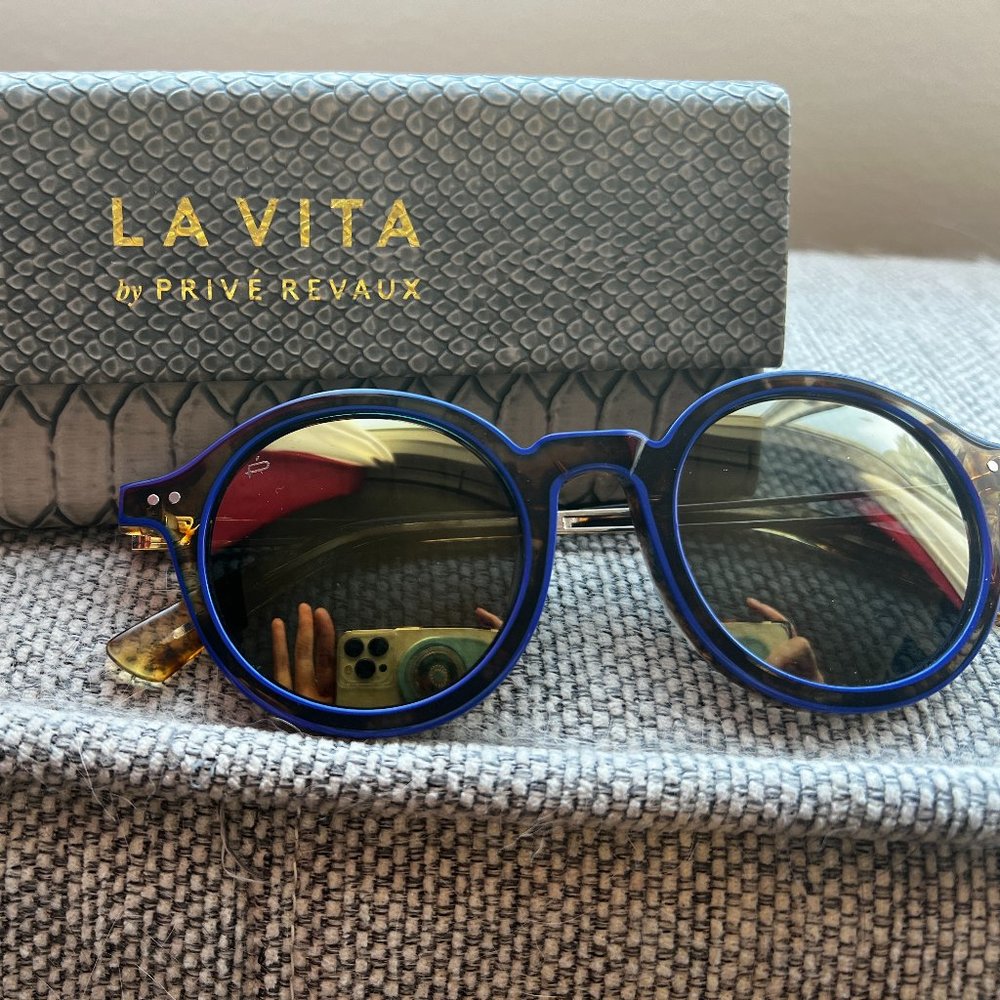 Blue Gold Reflective Polarized Sunglasses - Limited Edition Prive Revaux
